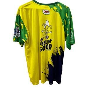 DOLE SILLY BANANA quirky ugly dri fit yellow tee sz XL